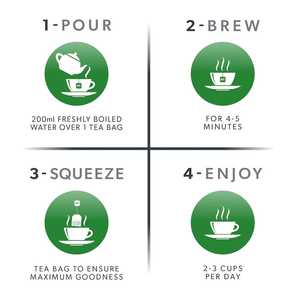 Nutra Tea Moringa Leaf & Ashwagandha - Moringa Tea Bags | Ashwagandha Tea Bags - Rich In Essential Nutrients & Cortisol Balance - 20 Individually Wrapped Bags - Herbal Infusion (1 Pack)