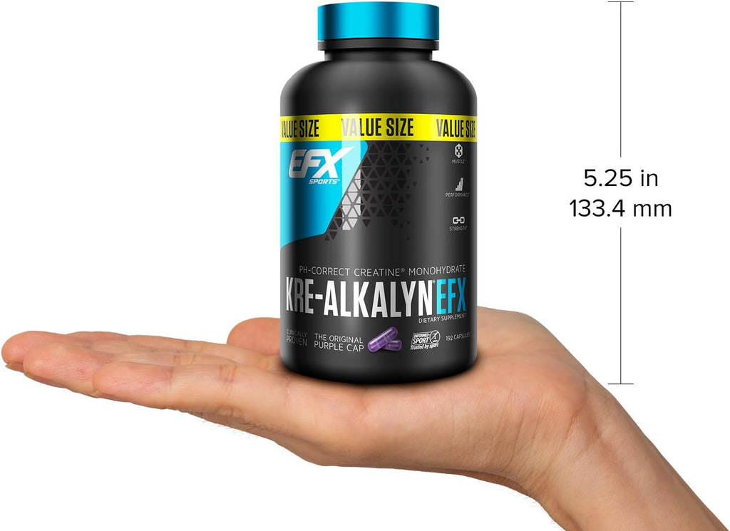 EFX Sports – Kre-Alkalyn Creatine – 192 Capsules-2