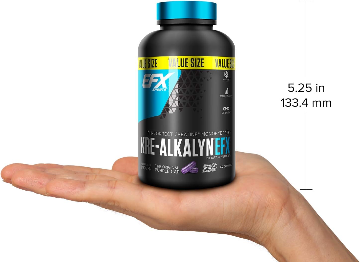 EFX Sports – Kre-Alkalyn Creatine – 192 Capsules-2