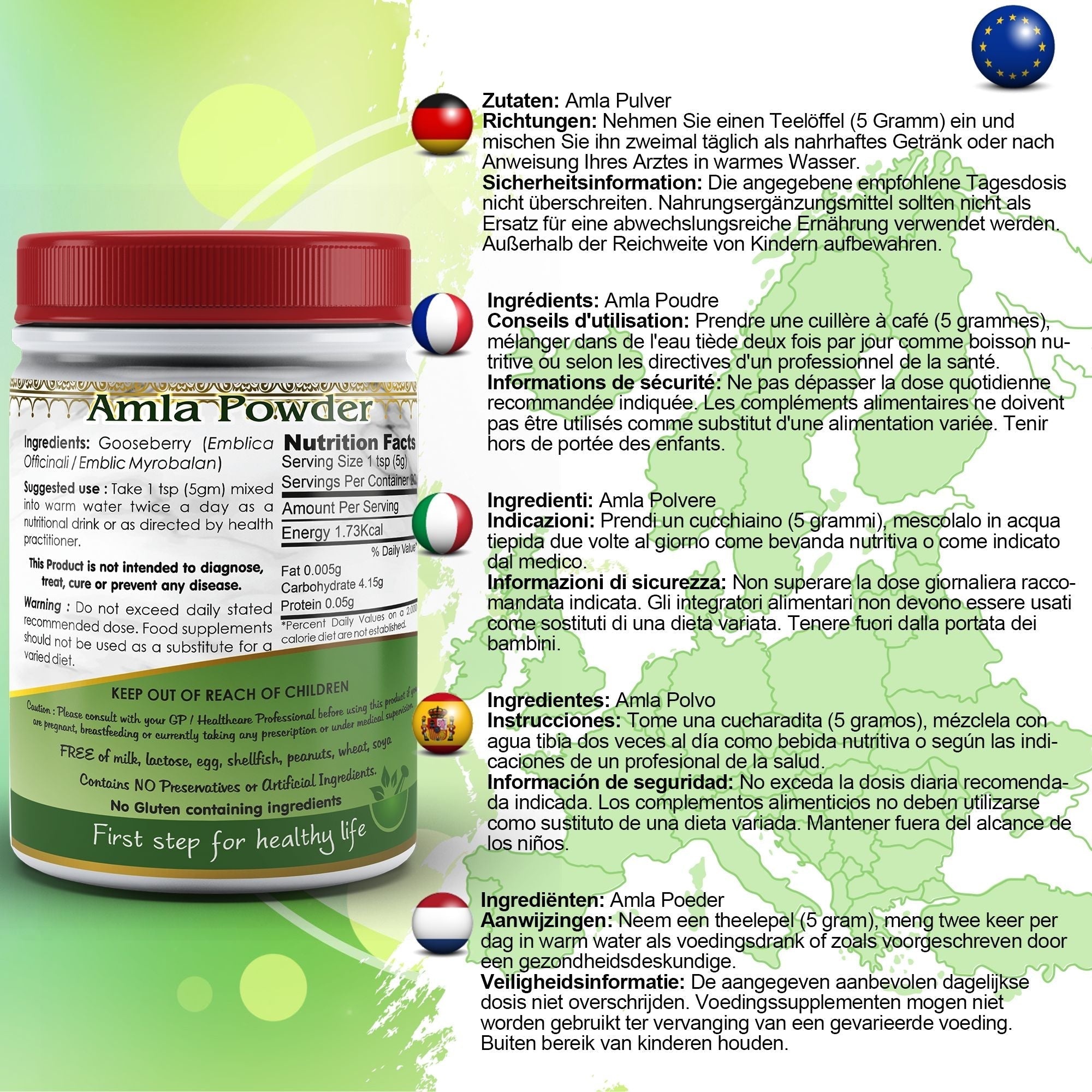 Aushadh Amla (Indian Gooseberry) Powder 100 gram - Hair & Scalp Support-1