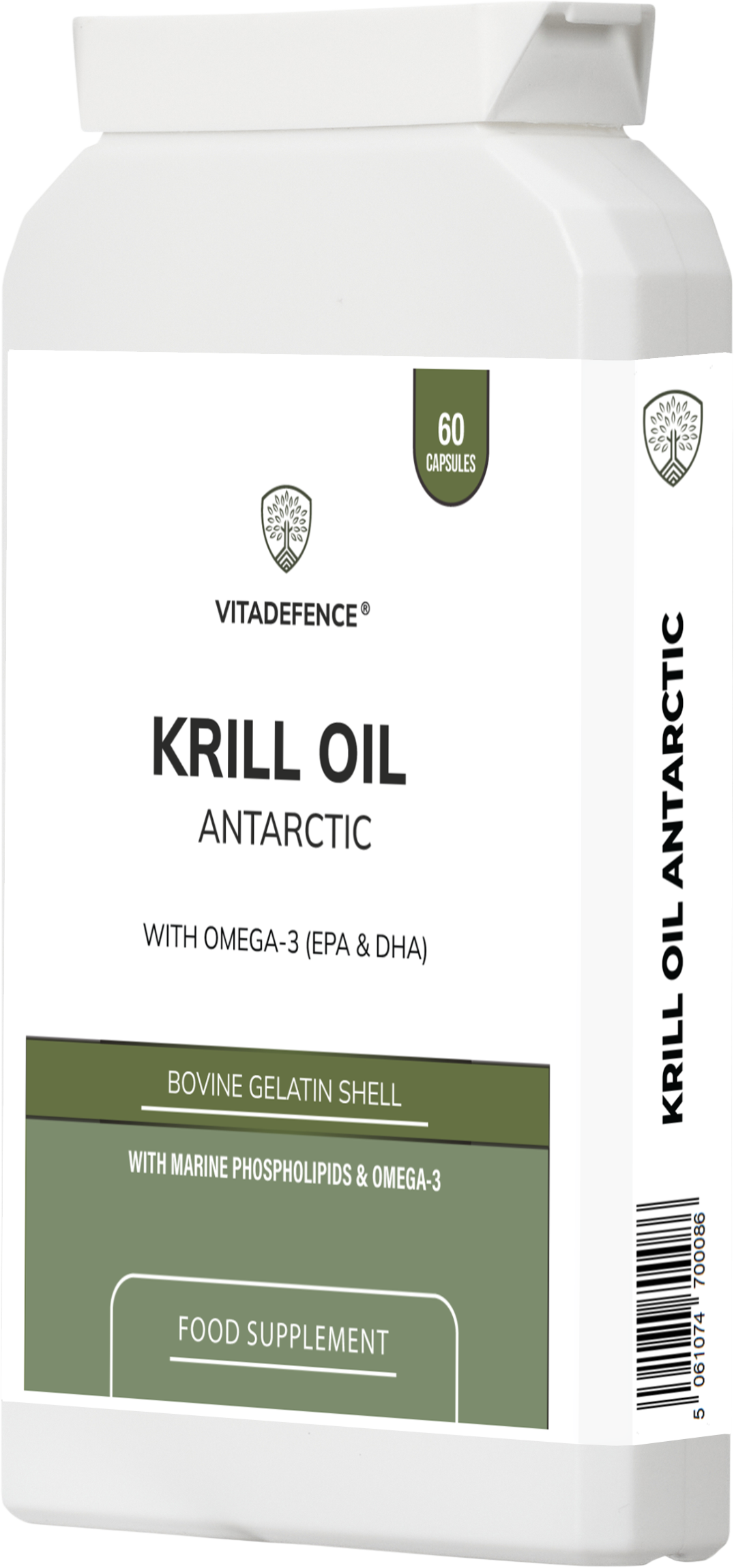 Krill Oil Antarctic | 500 mg with EPA, DHA & Astaxanthin – 60 Softgels-3