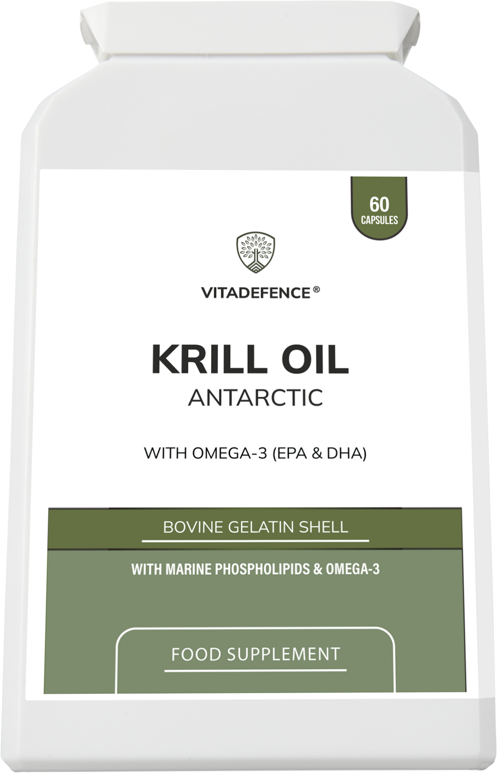 Krill Oil Antarctic | 500 mg with EPA, DHA & Astaxanthin – 60 Softgels-1