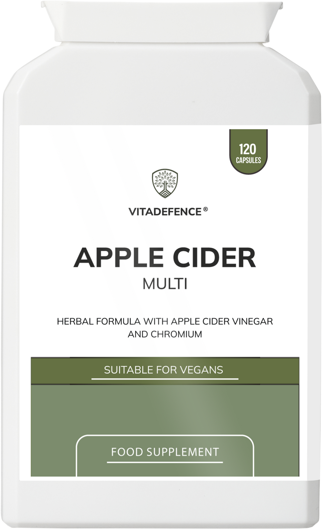Apple Cider Multi | With Chromium, Turmeric & Botanicals – 120 Vegan Capsules-0