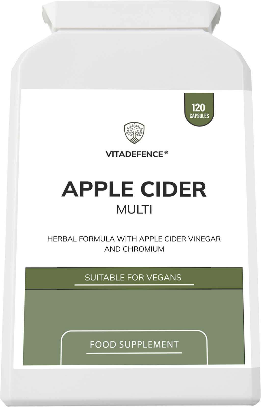 Apple Cider Multi | With Chromium, Turmeric & Botanicals – 120 Vegan Capsules-2