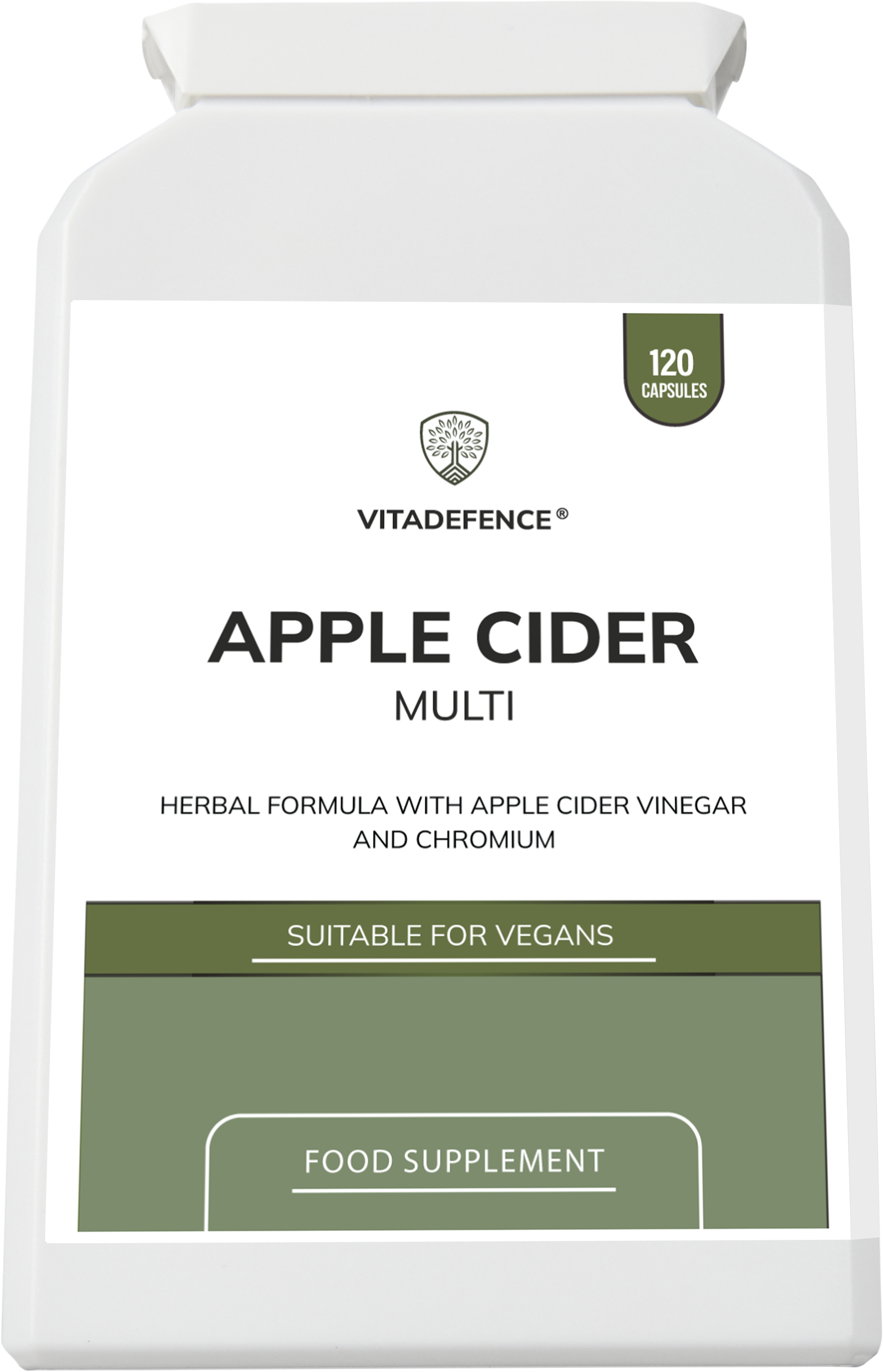 Apple Cider Multi | With Chromium, Turmeric & Botanicals – 120 Vegan Capsules-2