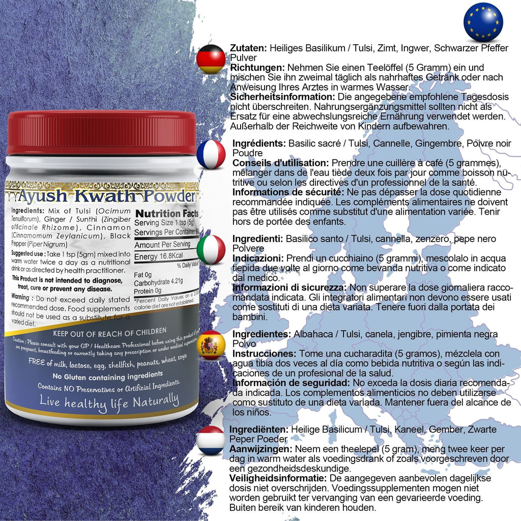 DivyaHerb Ayush Kwath Powder 100 gram - Seasonal Wellness Support-1