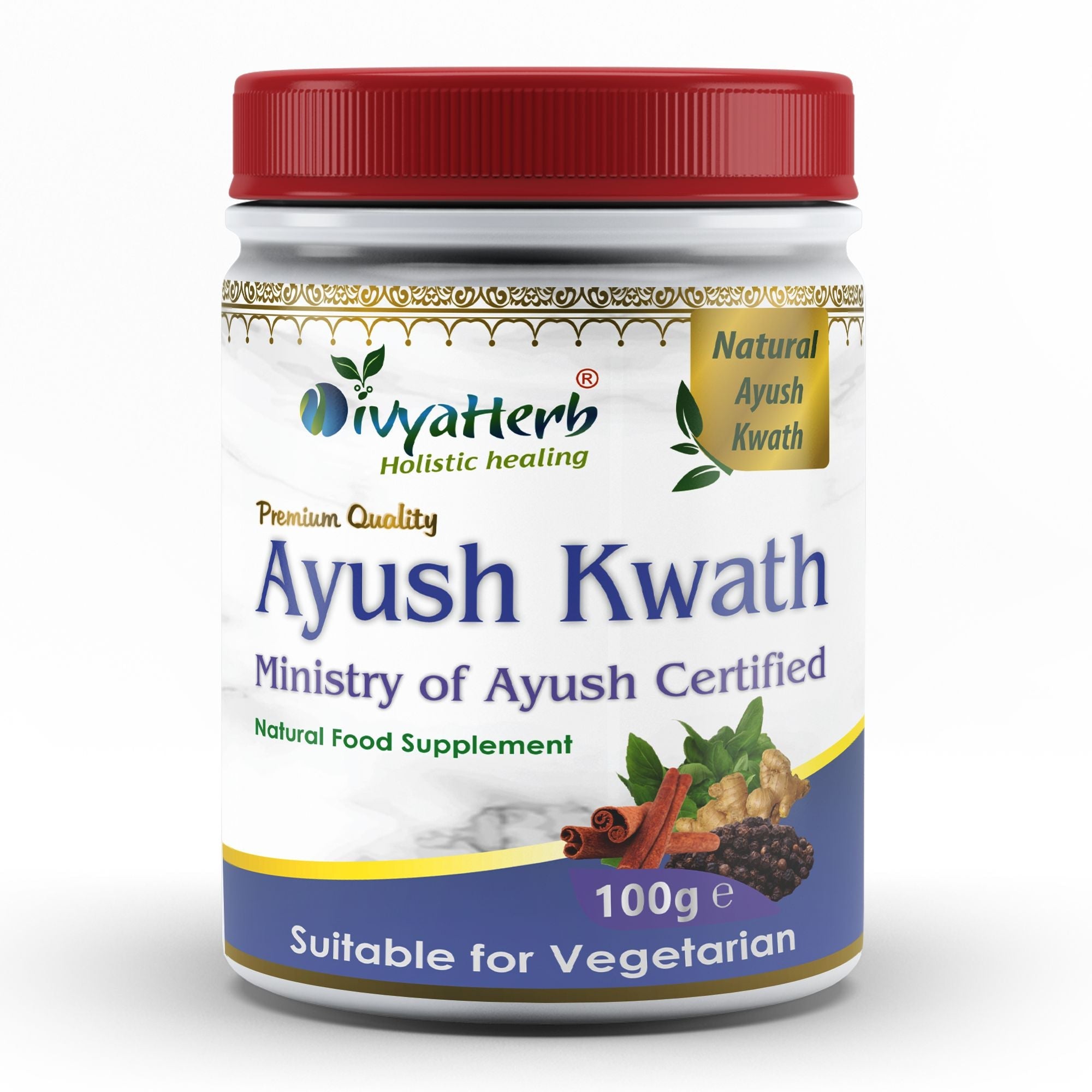 DivyaHerb Ayush Kwath Powder 100 gram - Seasonal Wellness Support-0