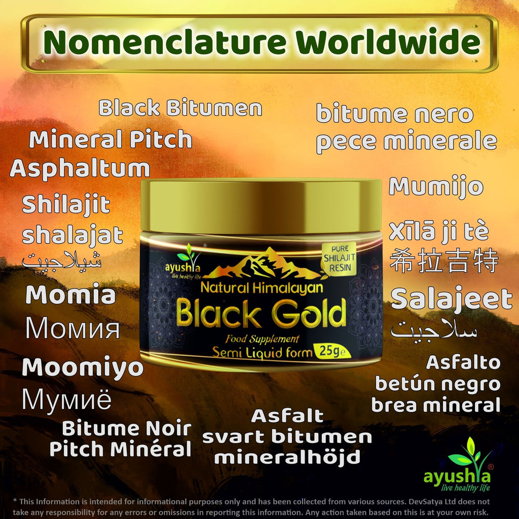 Black Gold Pure Himalayan Shilajit Resin - Natural Fulvic Acid & 85+ Trace Minerals - High Potency Energy, Focus & Immune Support - Lab Tested Ayurvedic Supplement - 25 grm-2