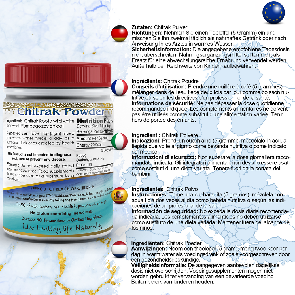DivyaHerb Chitrak Root Powder 100 gram - Daily Wellness Support-1