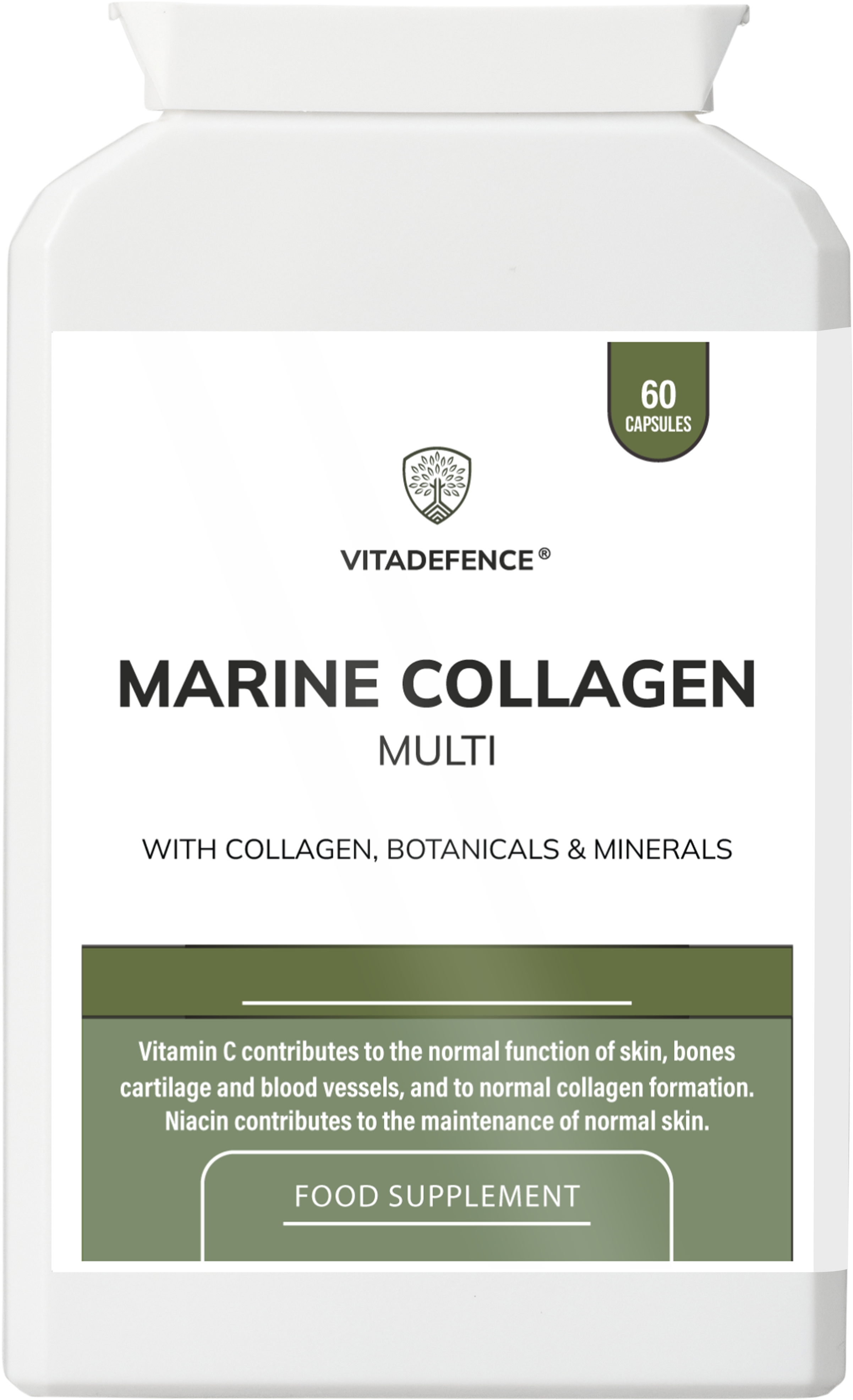 Marine Collagen Multi | With Vitamin C, Zinc & Biotin – 60 Capsules-0