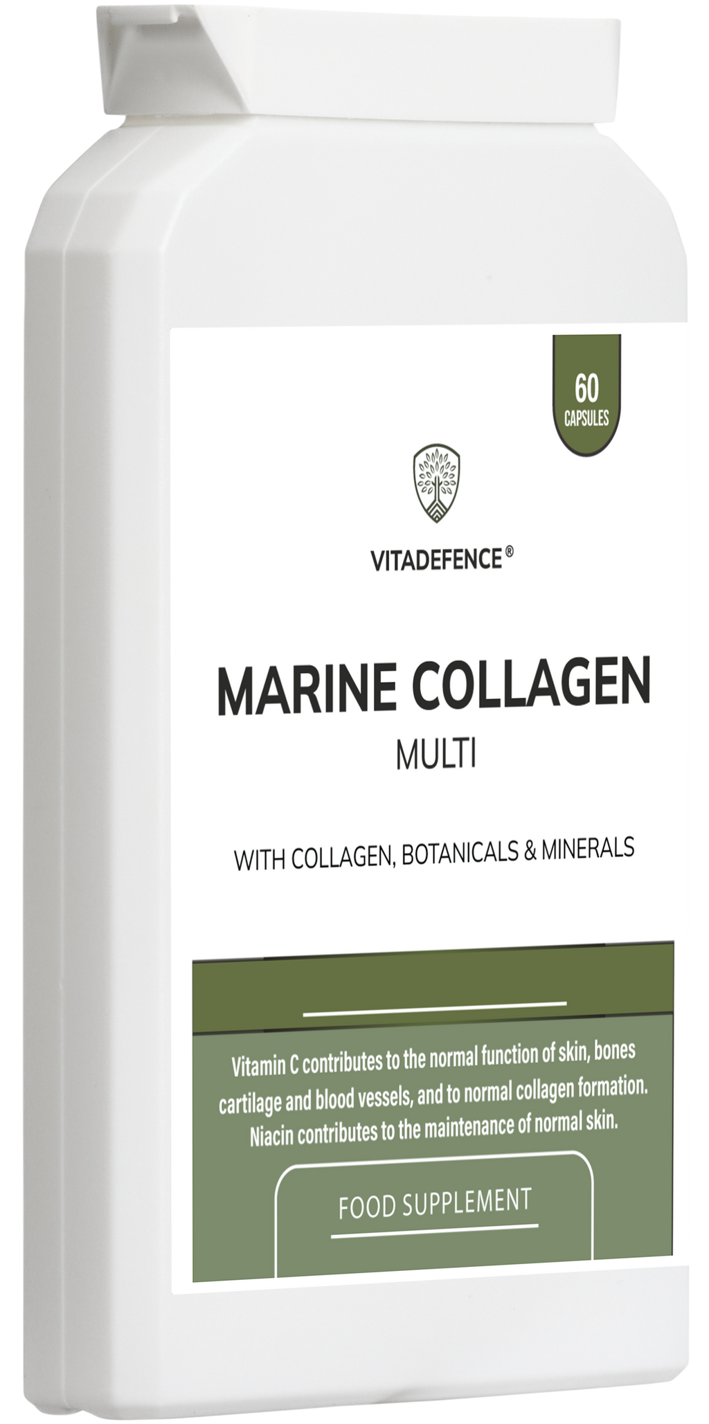Marine Collagen Multi | With Vitamin C, Zinc & Biotin – 60 Capsules-2