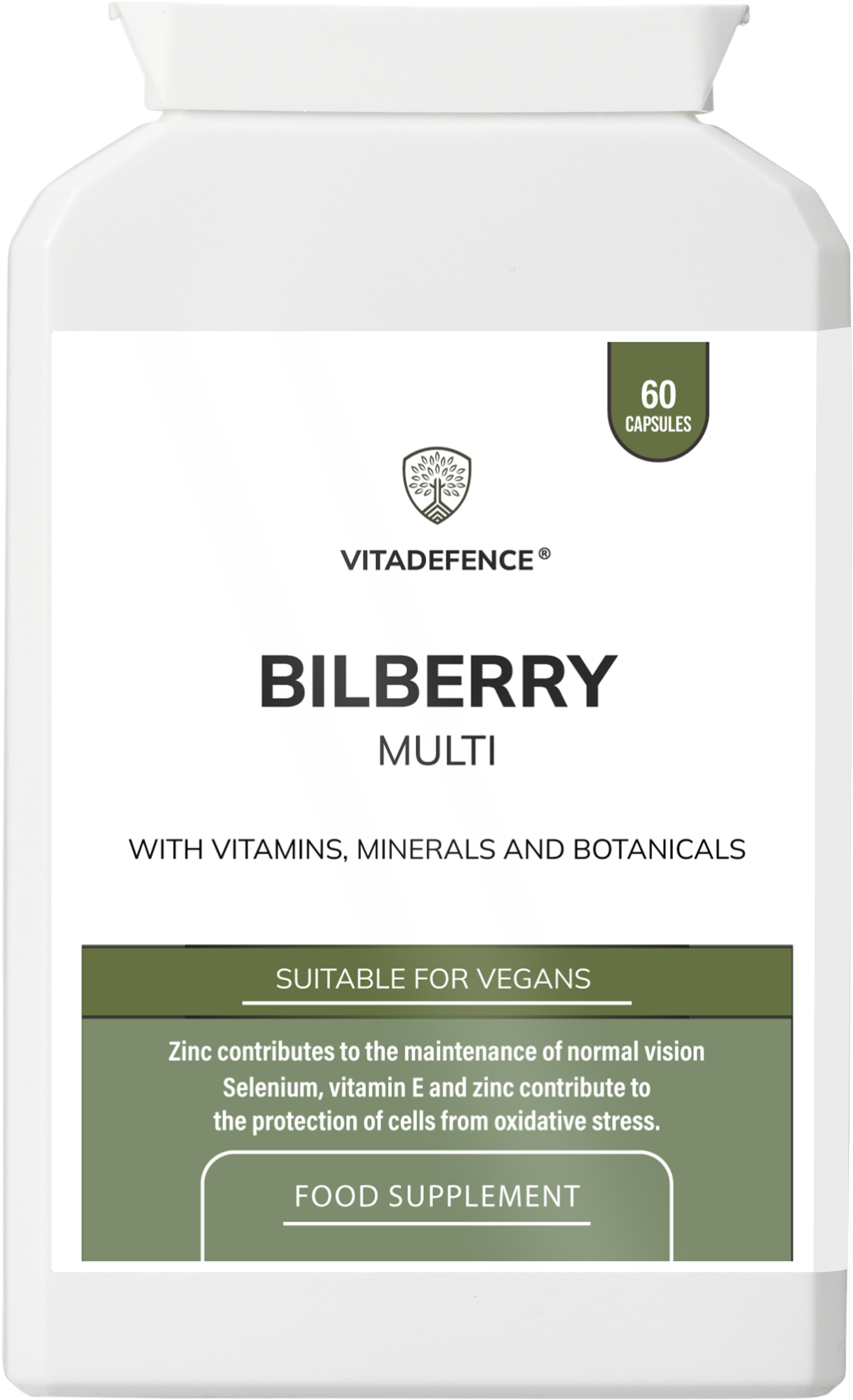 Bilberry Multi | With Pine Bark, Lutein, Zinc, Selenium & Vitamins – 60 Capsules-0