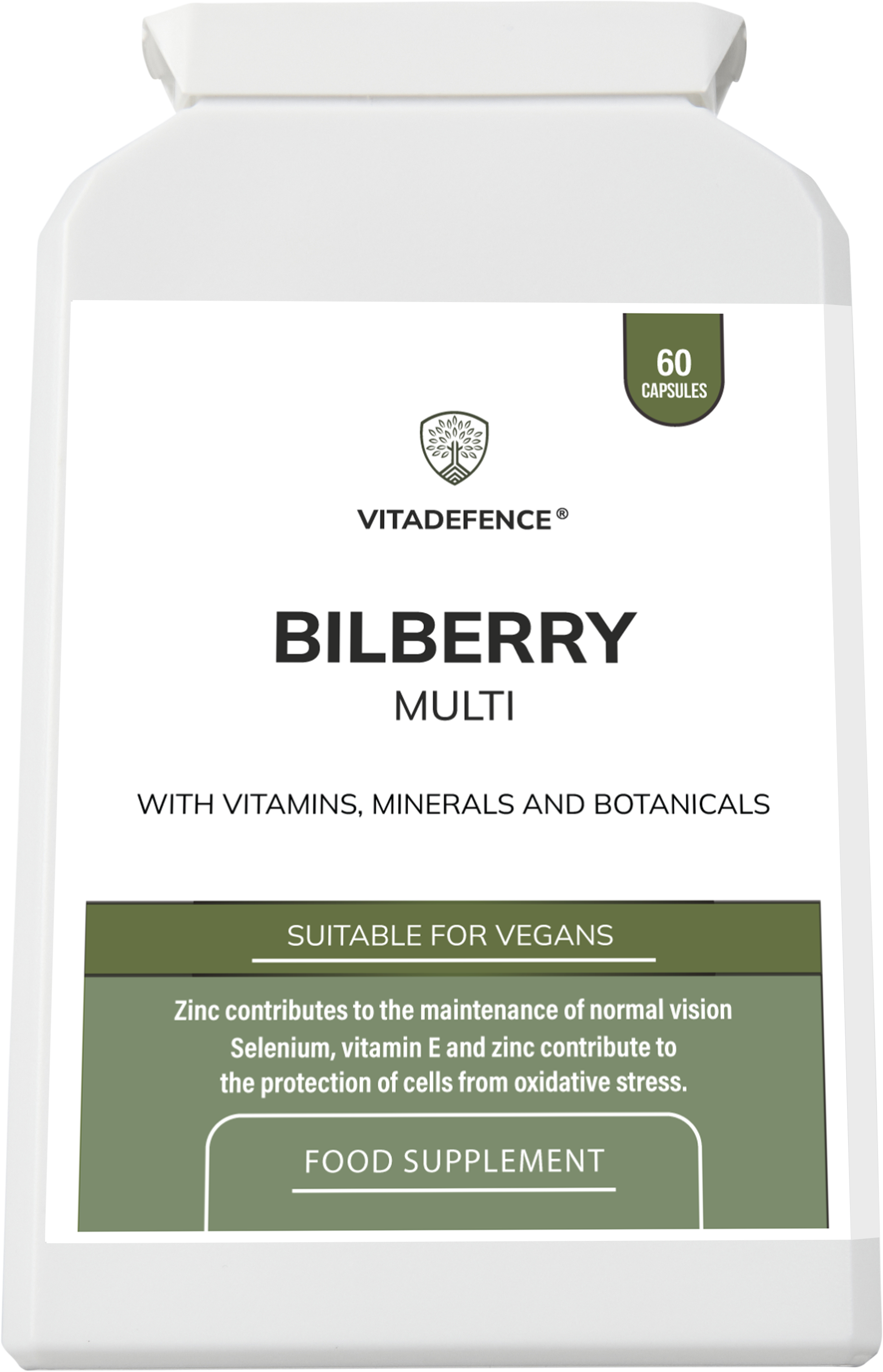 Bilberry Multi | With Pine Bark, Lutein, Zinc, Selenium & Vitamins – 60 Capsules-3