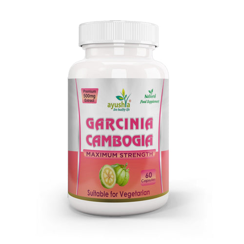 Ayushya Garcinia Cambogia Capsules (Malabar Tamarind) Healthy Weight Support - Vegan, Gluten Free, Non-GMO, 60 Capsules-0