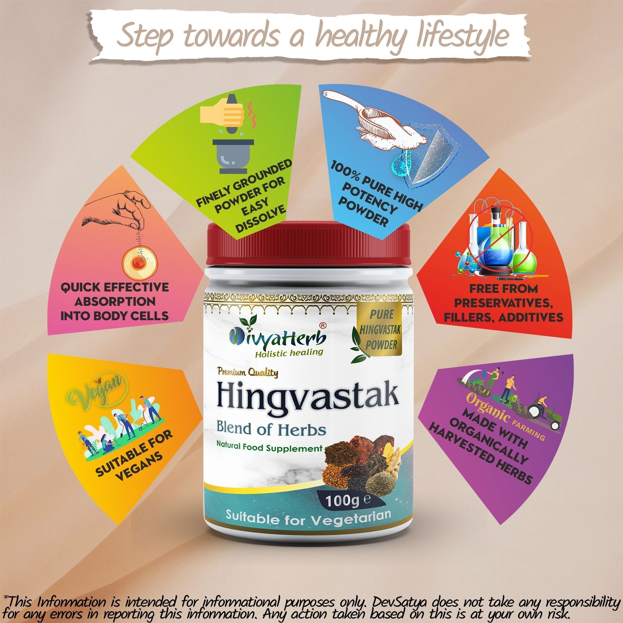 DivyaHerb Hingvastak Powder 100 gram - Digestive Comfort Support-2