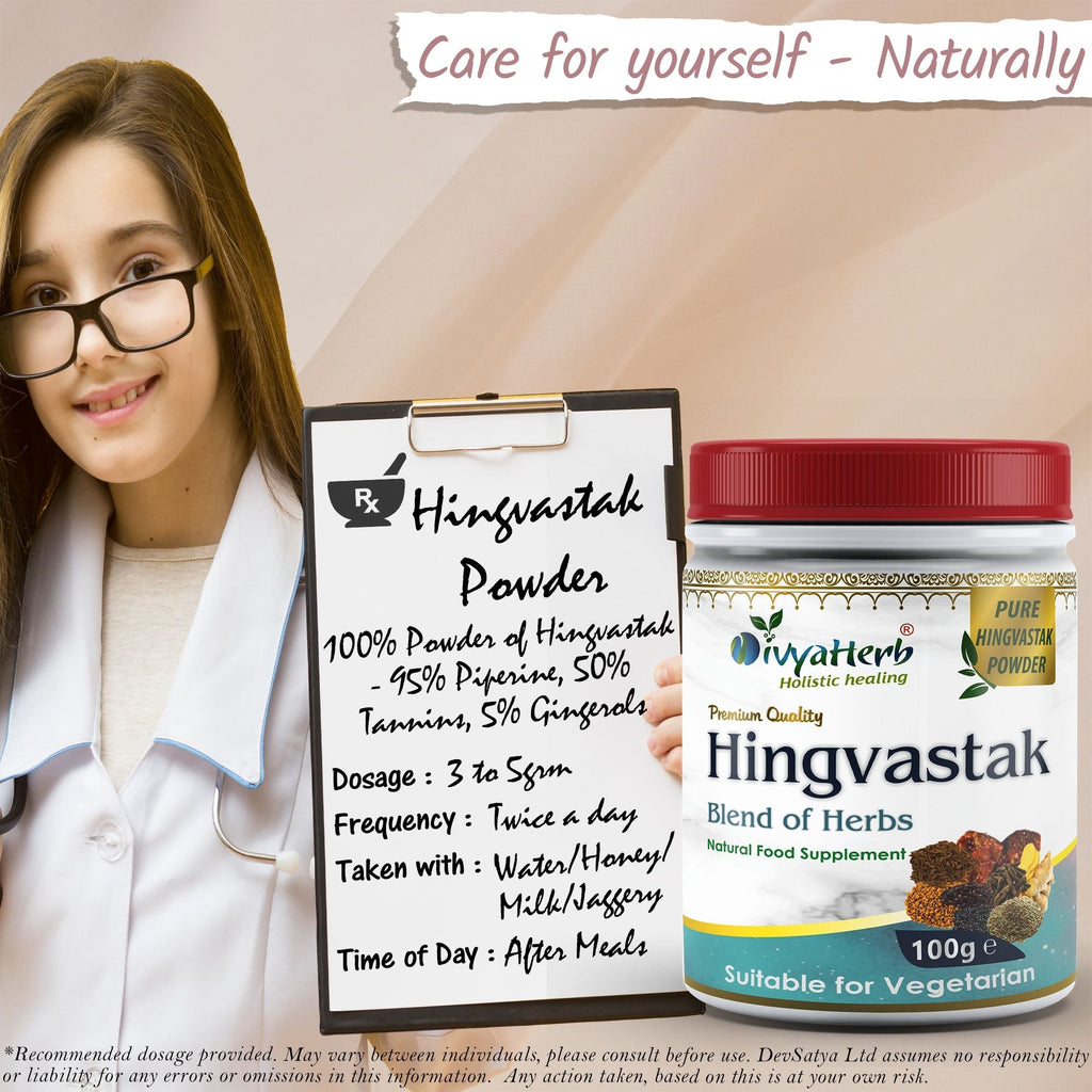 DivyaHerb Hingvastak Powder 100 gram - Digestive Comfort Support-4