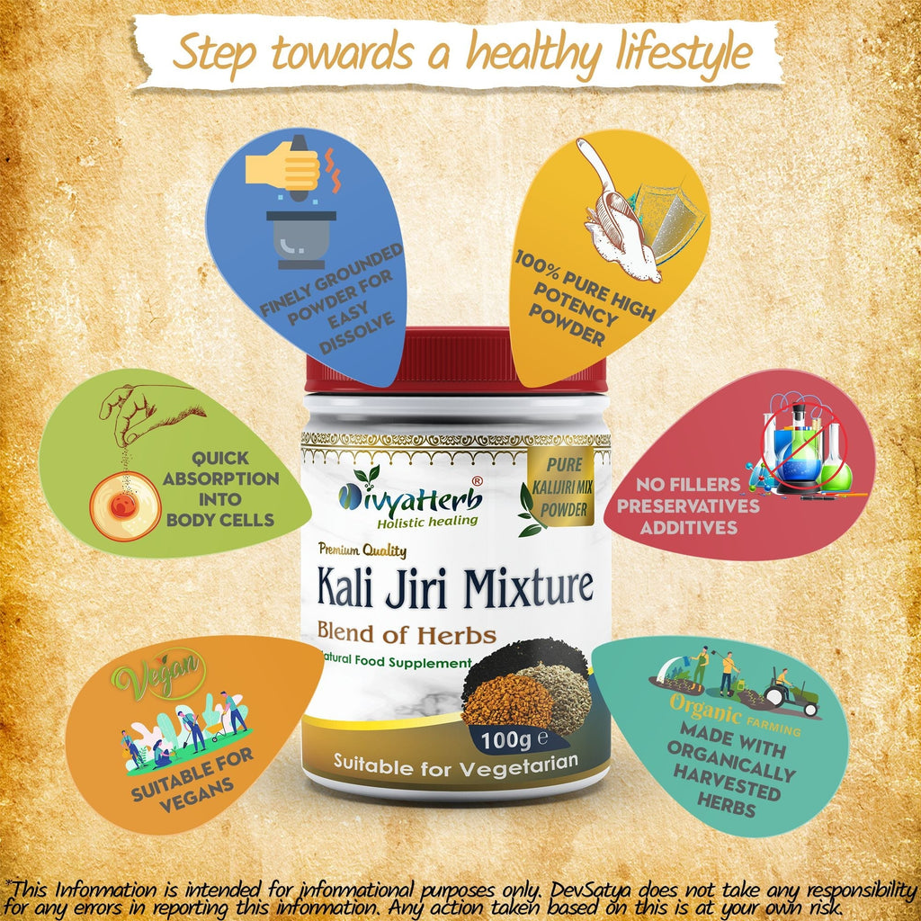 DivyaHerb Kali Jiri Mixture Powder 100 gram - Daily Wellness Support-2