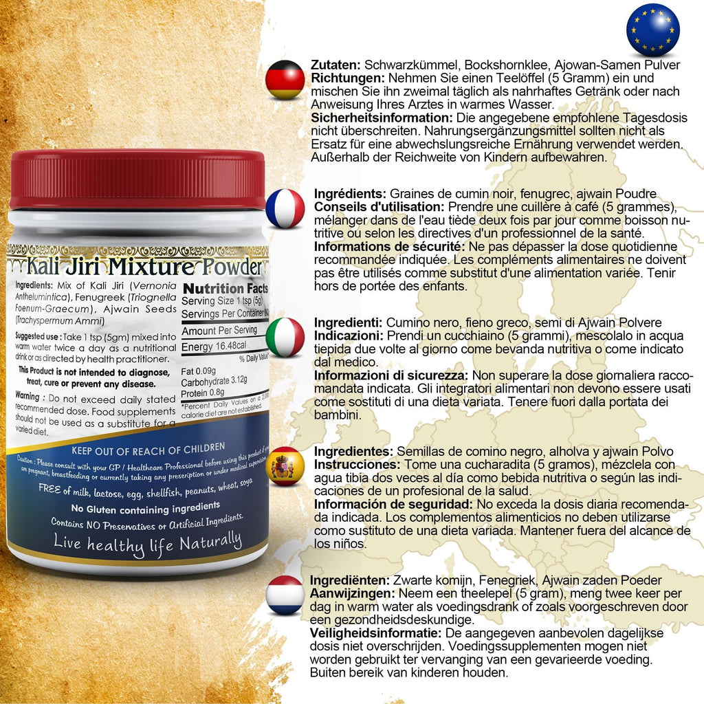 DivyaHerb Kali Jiri Mixture Powder 100 gram - Daily Wellness Support-1