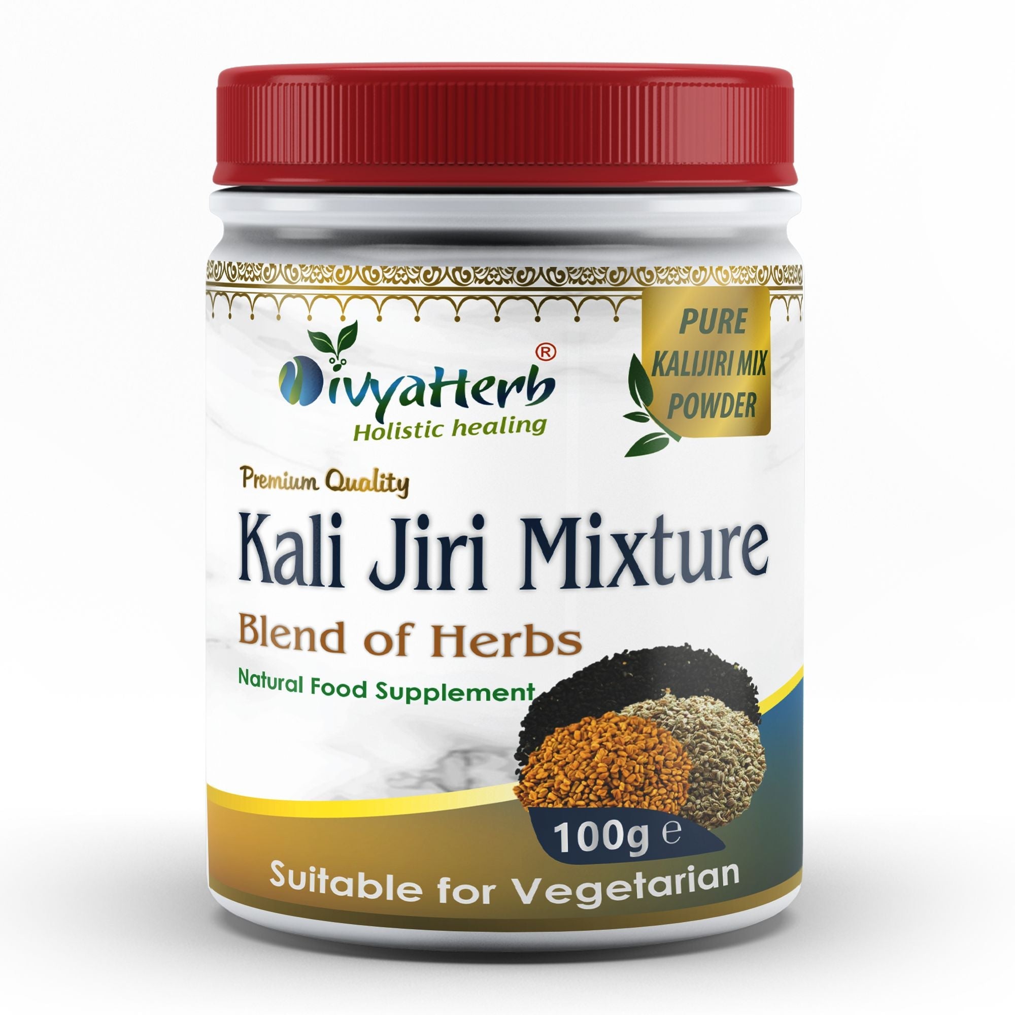 DivyaHerb Kali Jiri Mixture Powder 100 gram - Daily Wellness Support-0