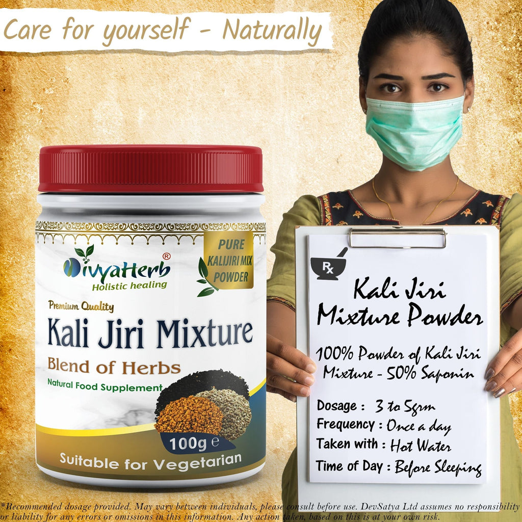 DivyaHerb Kali Jiri Mixture Powder 100 gram - Daily Wellness Support-4