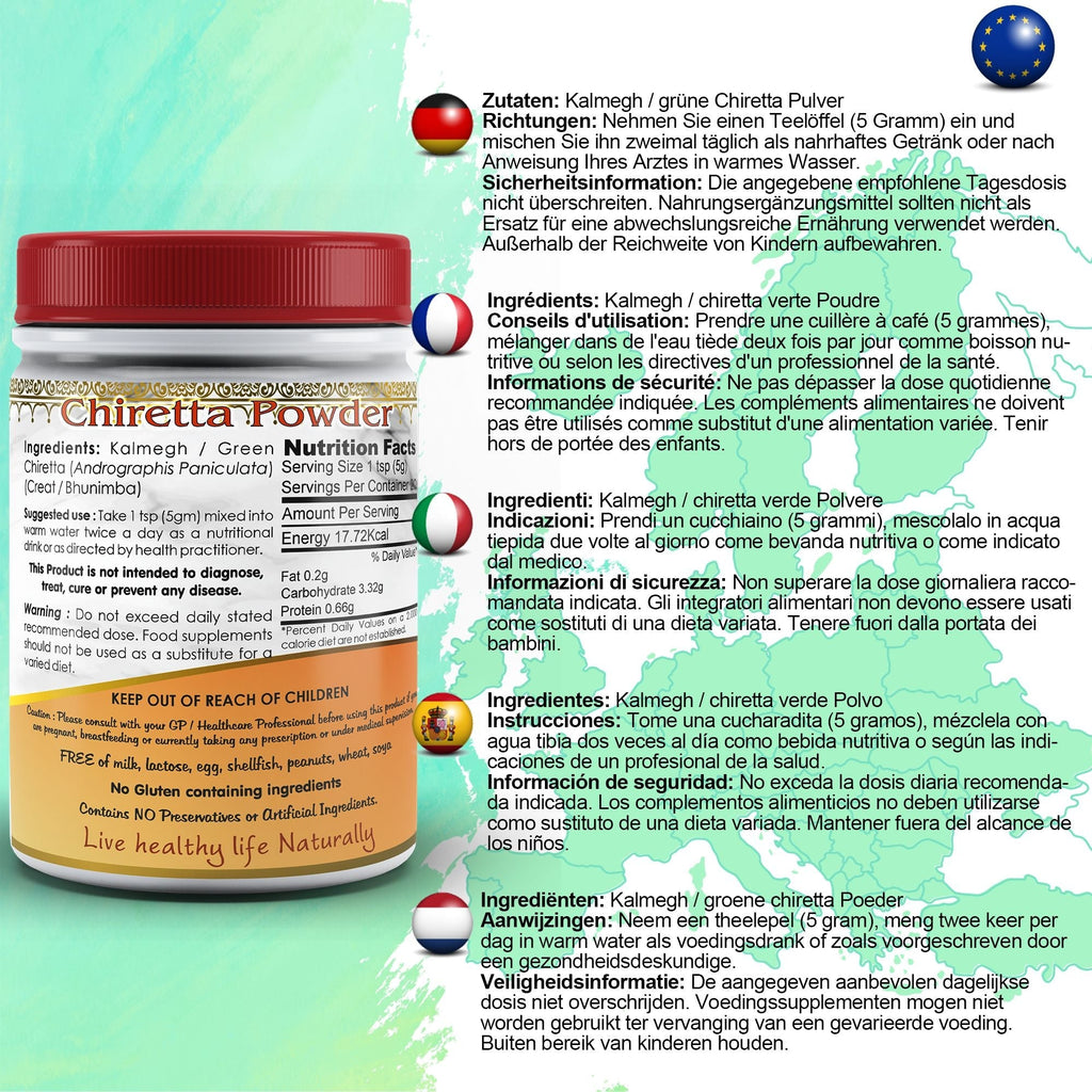 DivyaHerb Kalmegh Powder 100 gram - Daily Wellness Support-1