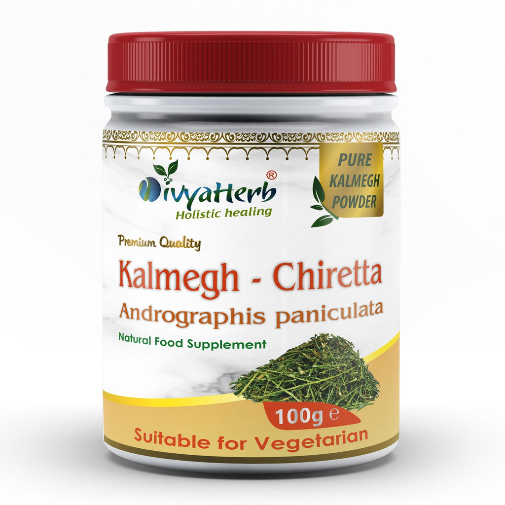 DivyaHerb Kalmegh Powder 100 gram - Daily Wellness Support-0