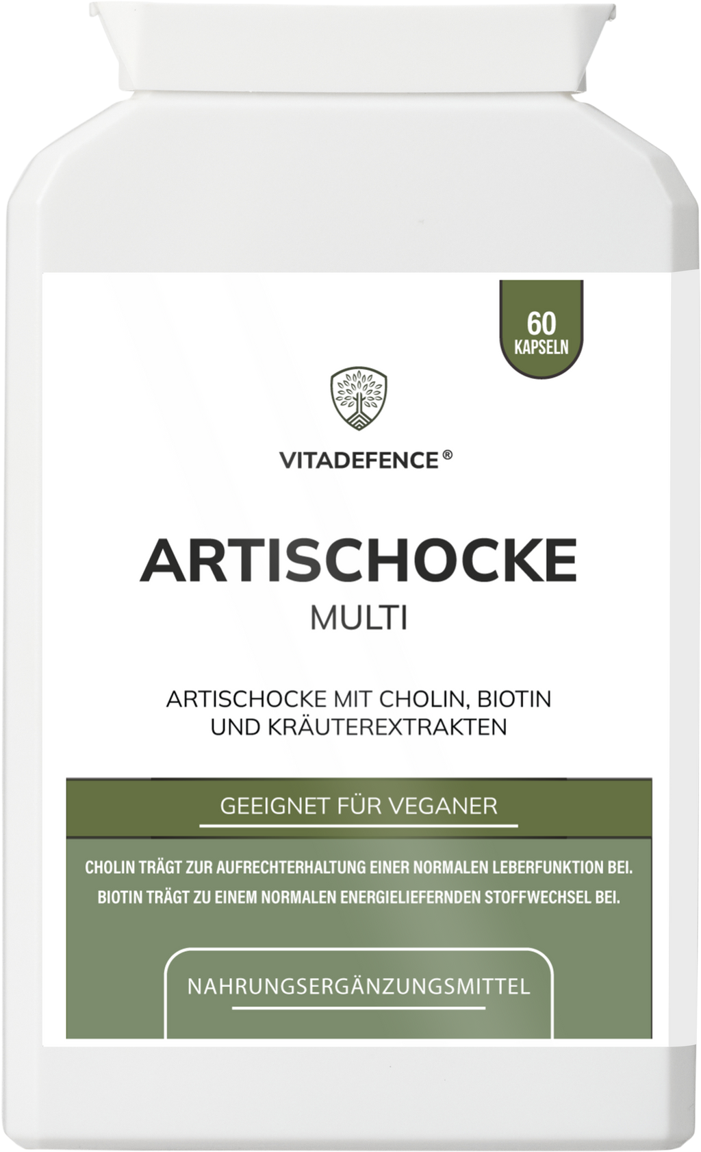 Artichoke Multi | With Choline, Biotin & Botanicals – 60 Capsules-2