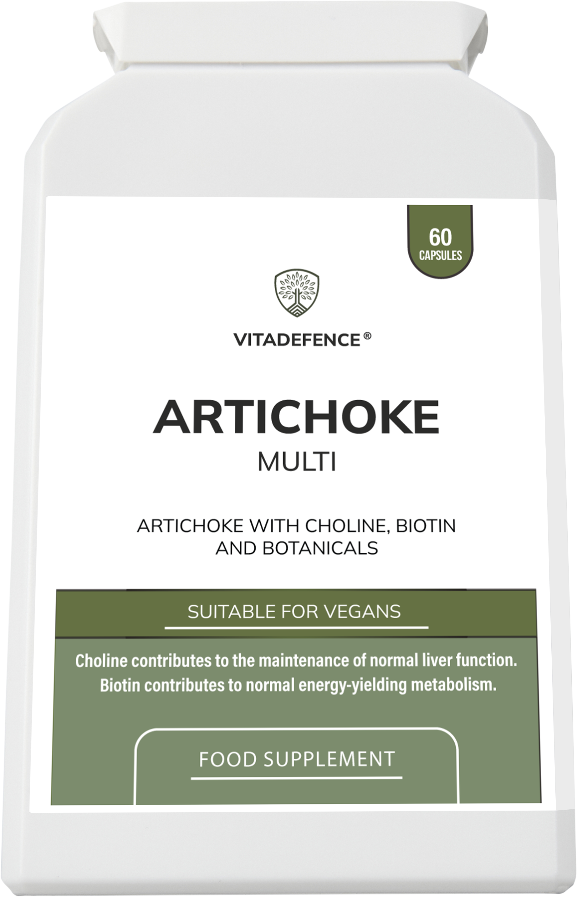Artichoke Multi | With Choline, Biotin & Botanicals – 60 Capsules-3