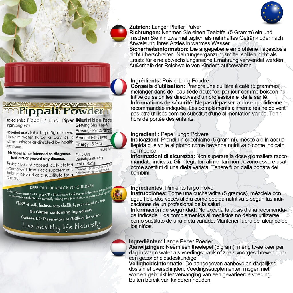 DivyaHerb Piper Longum Powder 100 gram - Digestive Comfort Support-1
