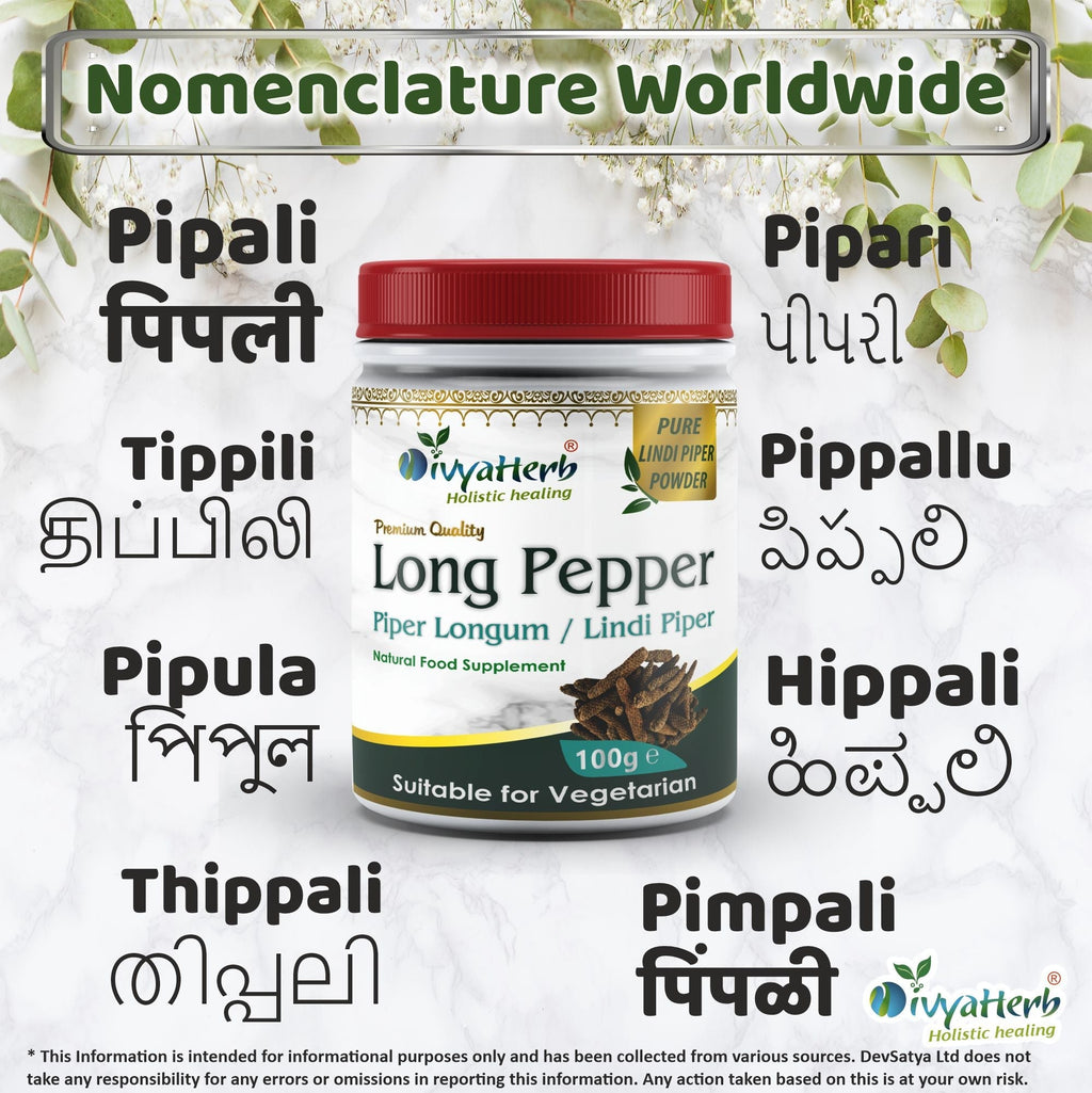 DivyaHerb Piper Longum Powder 100 gram - Digestive Comfort Support-3