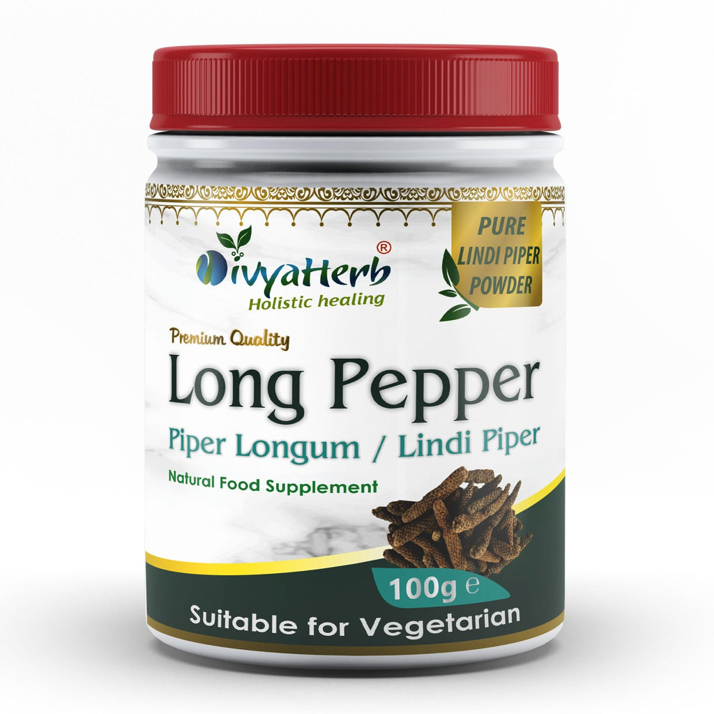 DivyaHerb Piper Longum Powder 100 gram - Digestive Comfort Support-0