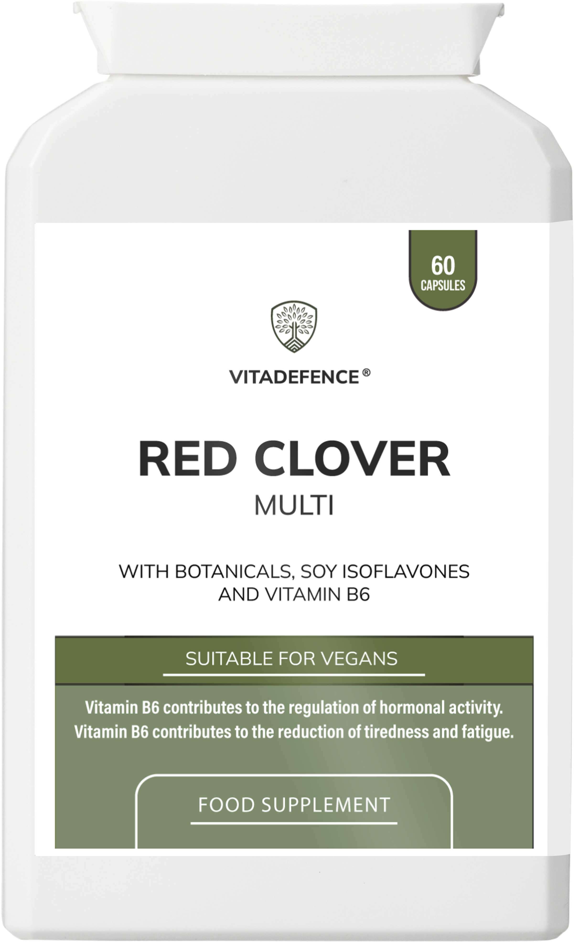 Red Clover Multi | With Vitamin B6, Zinc, Sage & Siberian Ginseng – 60 Capsules-0