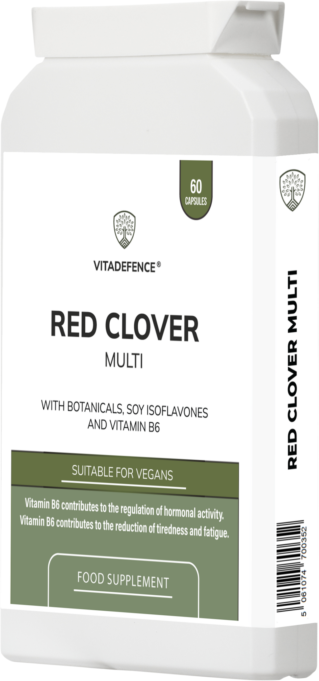 Red Clover Multi | With Vitamin B6, Zinc, Sage & Siberian Ginseng – 60 Capsules-3