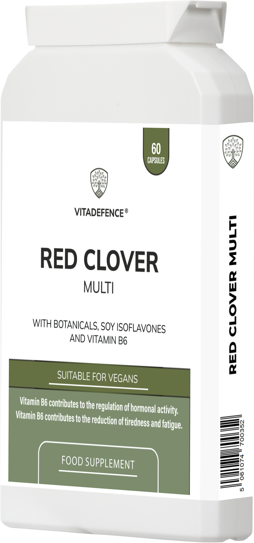 Red Clover Multi | With Vitamin B6, Zinc, Sage & Siberian Ginseng – 60 Capsules-3