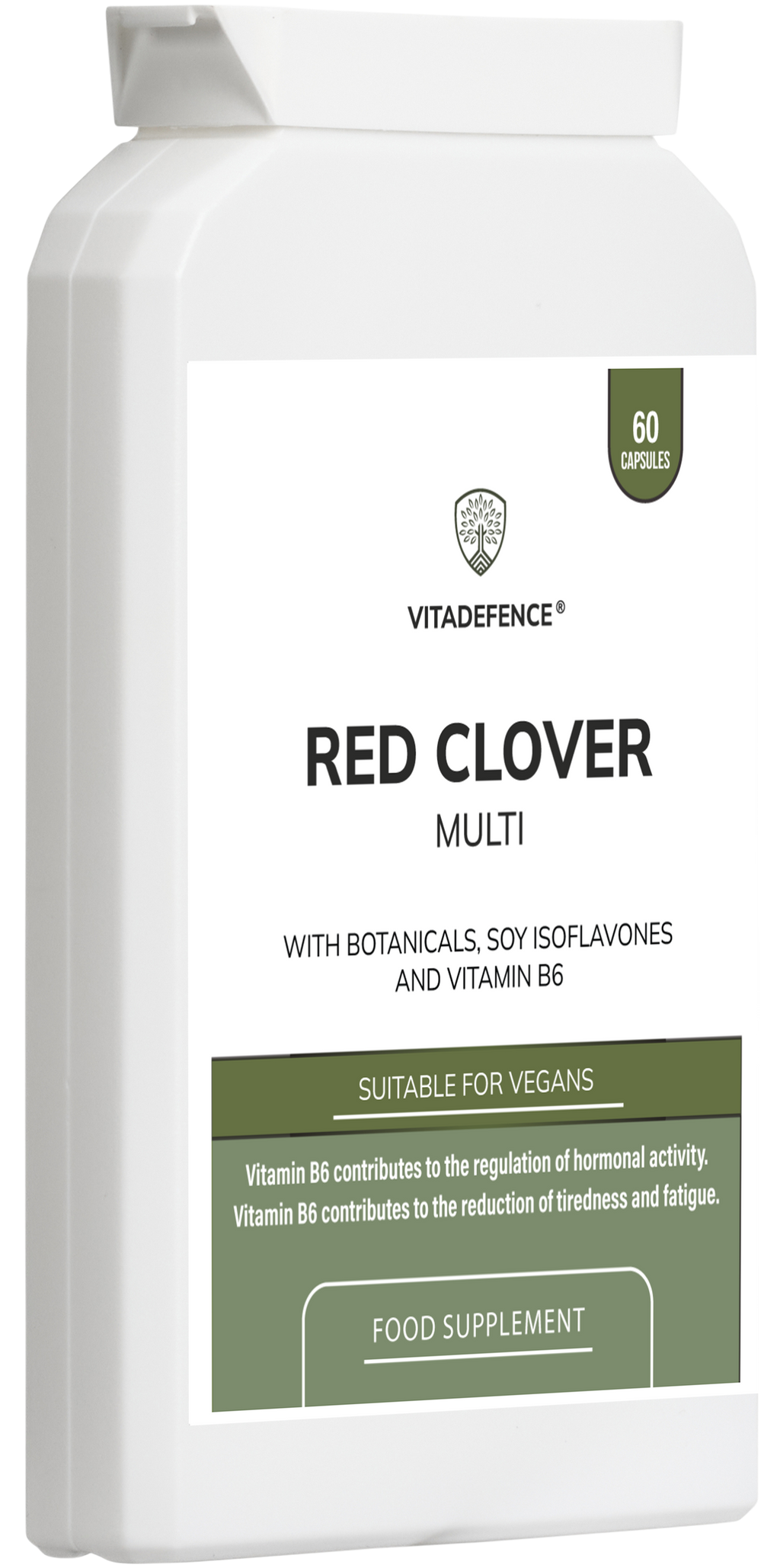 Red Clover Multi | With Vitamin B6, Zinc, Sage & Siberian Ginseng – 60 Capsules-2