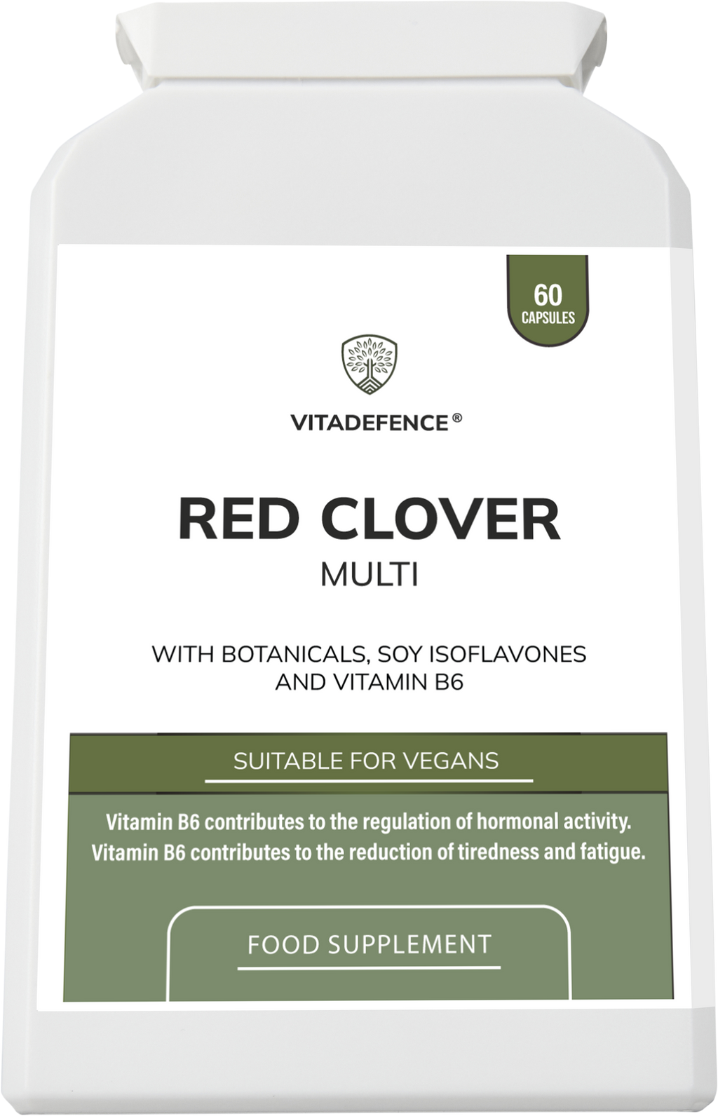 Red Clover Multi | With Vitamin B6, Zinc, Sage & Siberian Ginseng – 60 Capsules-1