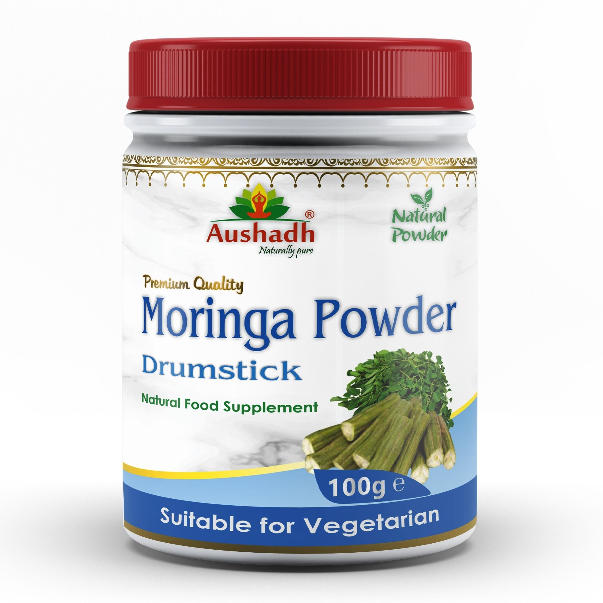 Aushadh Moringa Powder 100 gram - Daily Vitality Support-0