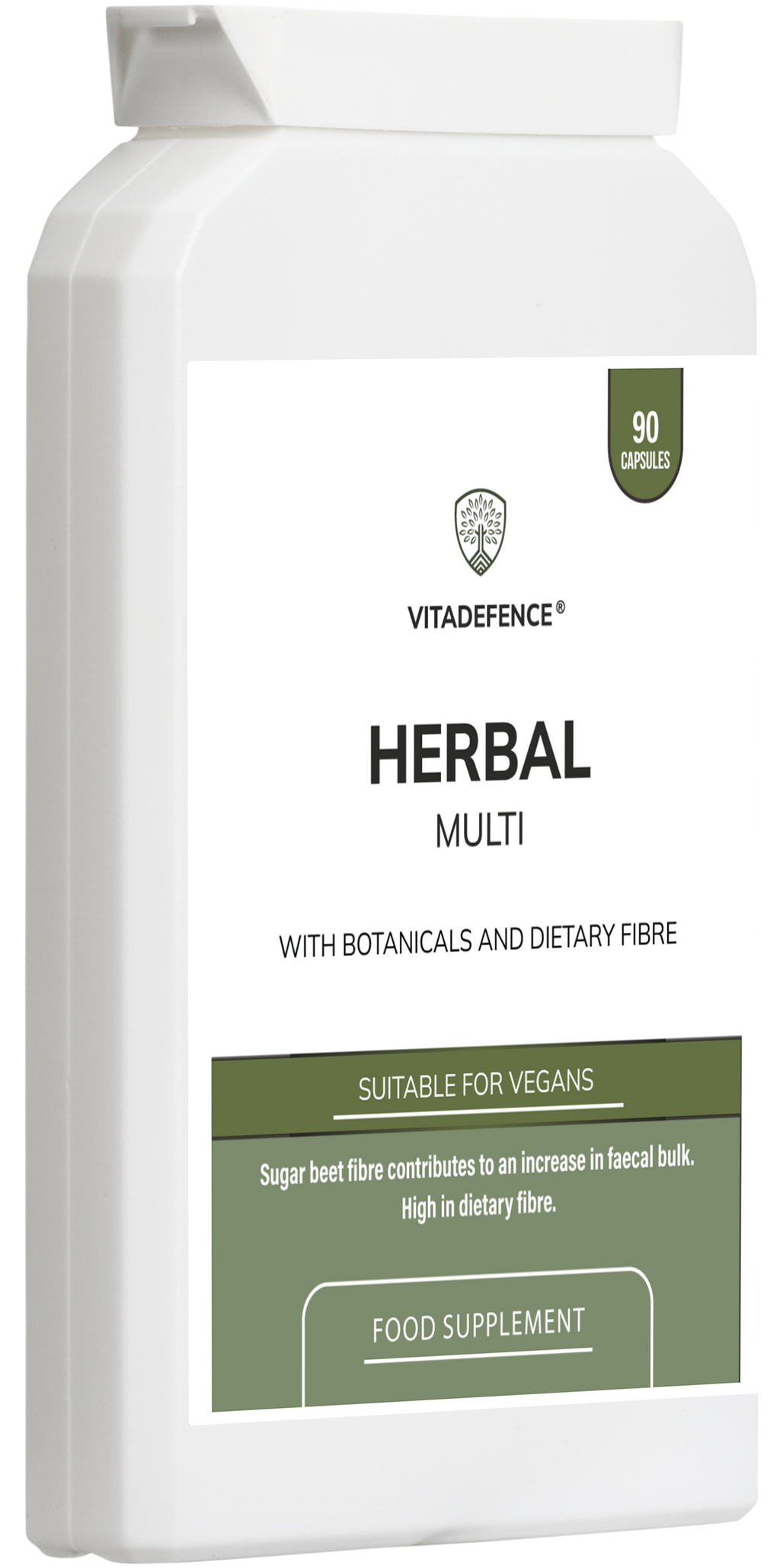 Herbal Multi – Sugar Beet Fibre & Botanical Blend – 90 Vegan Capsules-2