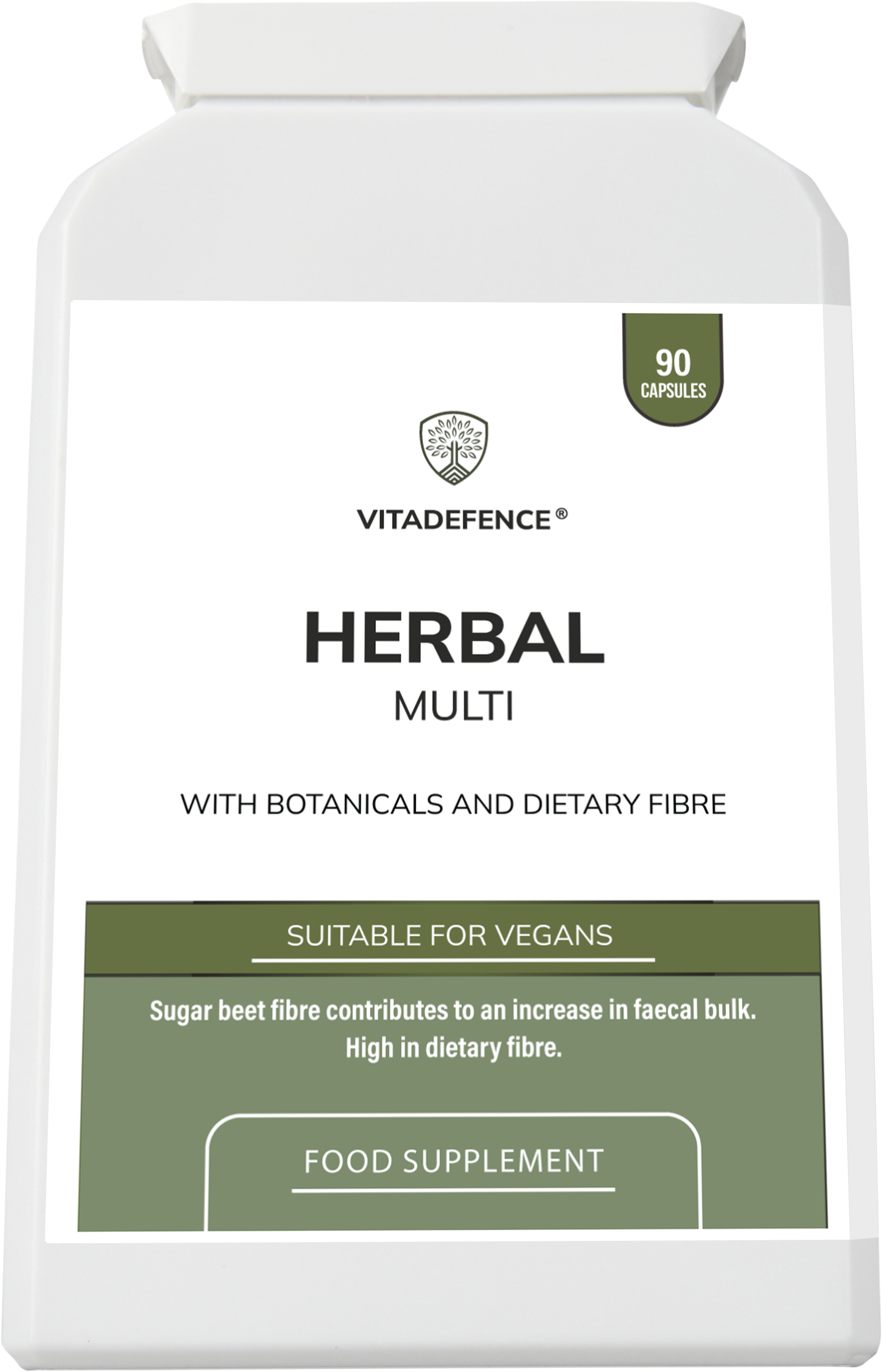 Herbal Multi – Sugar Beet Fibre & Botanical Blend – 90 Vegan Capsules-1
