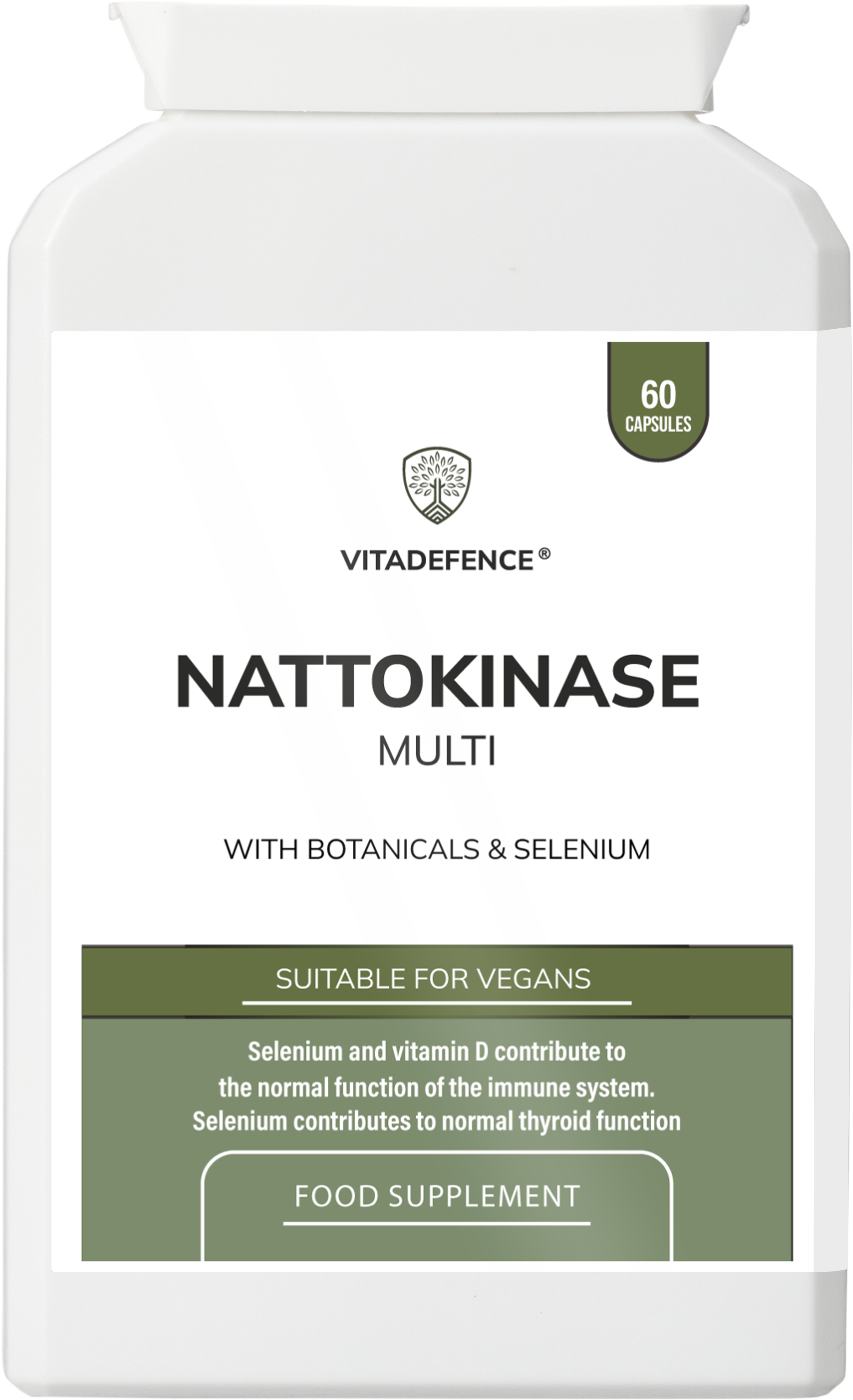 Nattokinase Multi | With Vitamin D3, Selenium & Botanicals – 60 Capsules-0