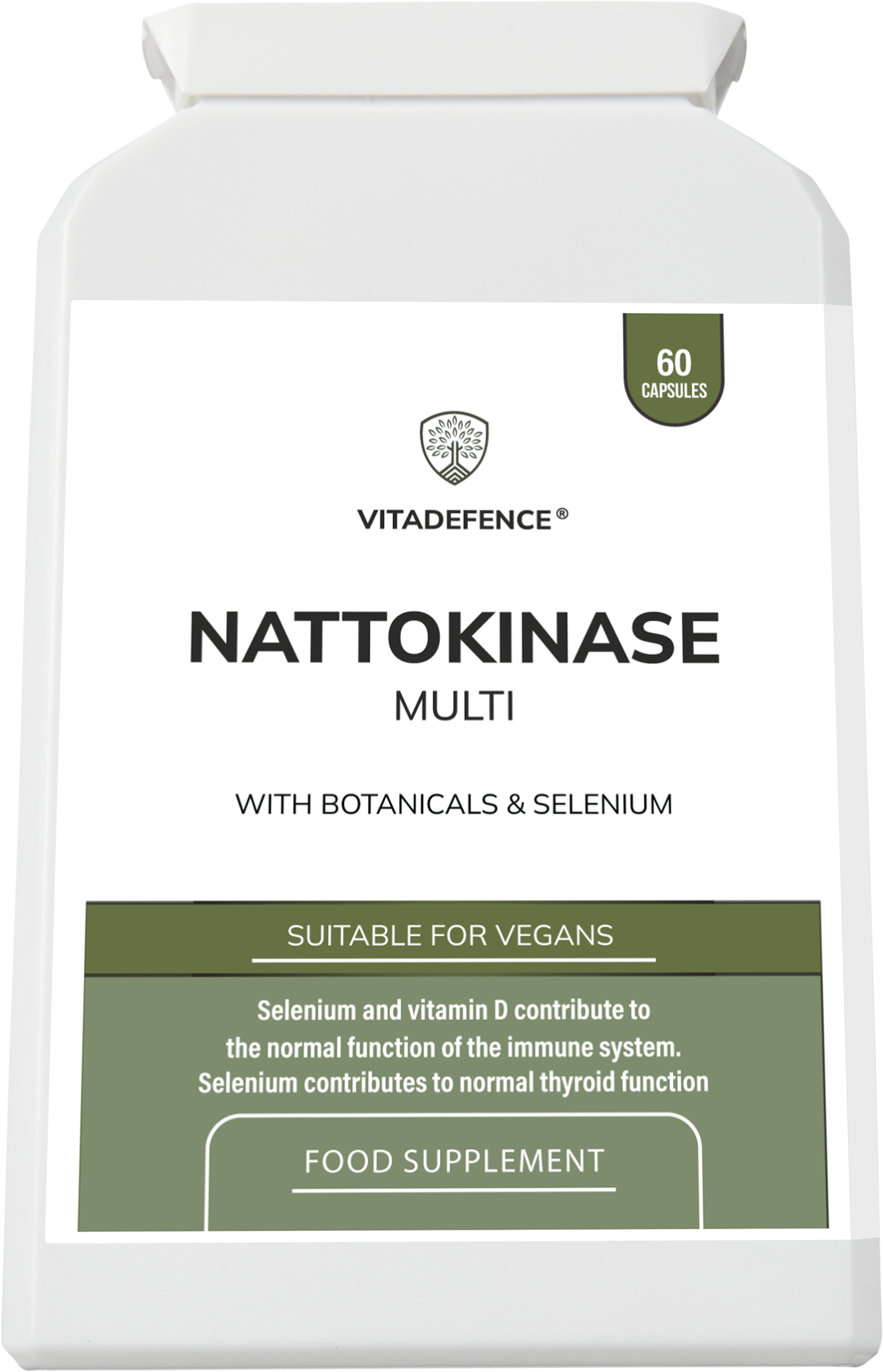 Nattokinase Multi | With Vitamin D3, Selenium & Botanicals – 60 Capsules-1