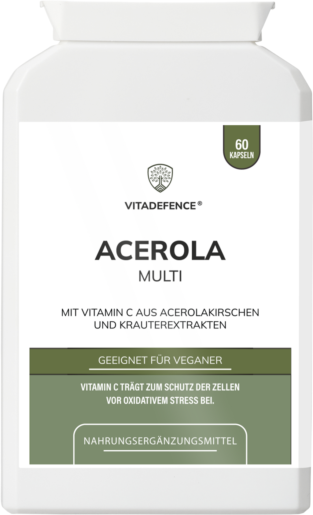 Vitamin C Capsules | Food-Based Acerola Vitamin C – 60 Vegan Capsules-2
