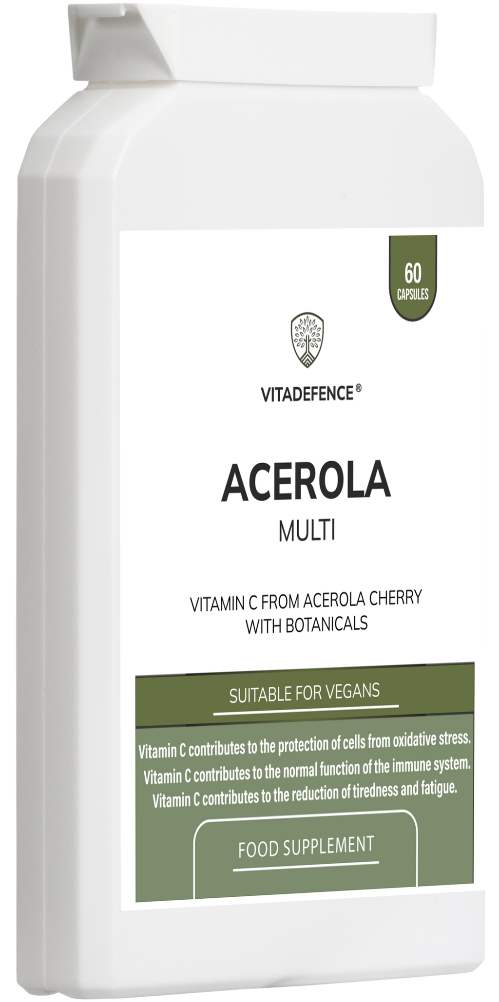 Vitamin C Capsules | Food-Based Acerola Vitamin C – 60 Vegan Capsules-4
