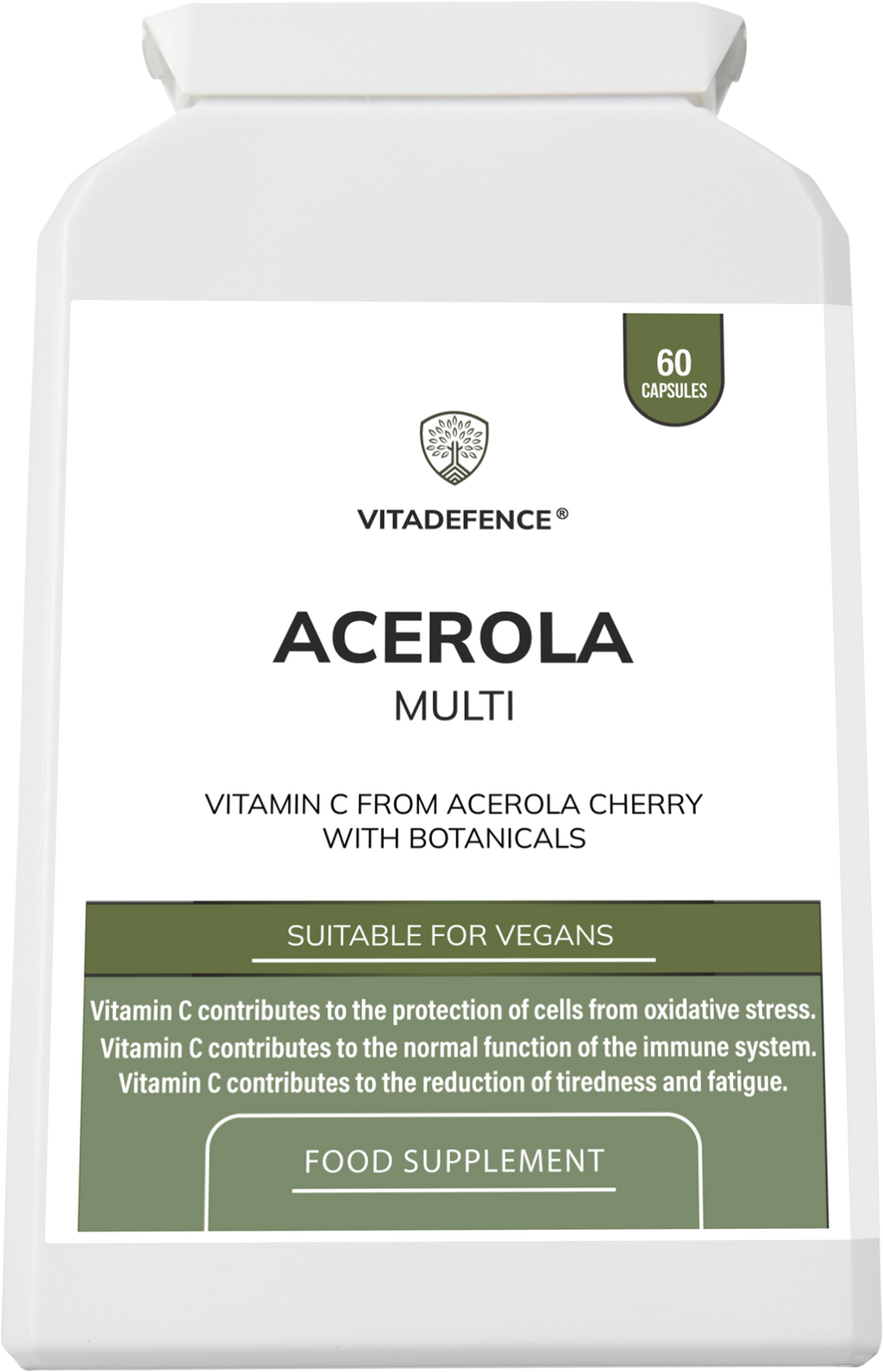 Vitamin C Capsules | Food-Based Acerola Vitamin C – 60 Vegan Capsules-3