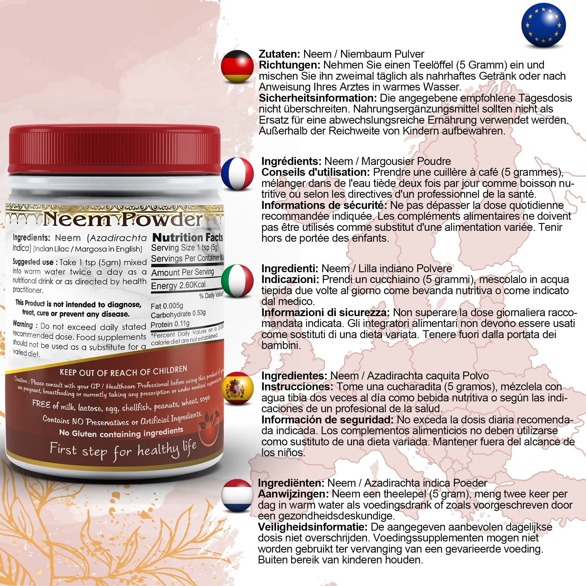 Aushadh Neem Powder 100 gram - Healthy-Looking Skin Support-1