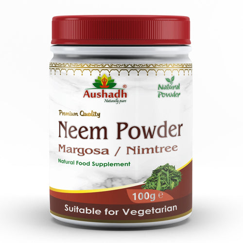 Aushadh Neem Powder 100 gram - Healthy-Looking Skin Support-0