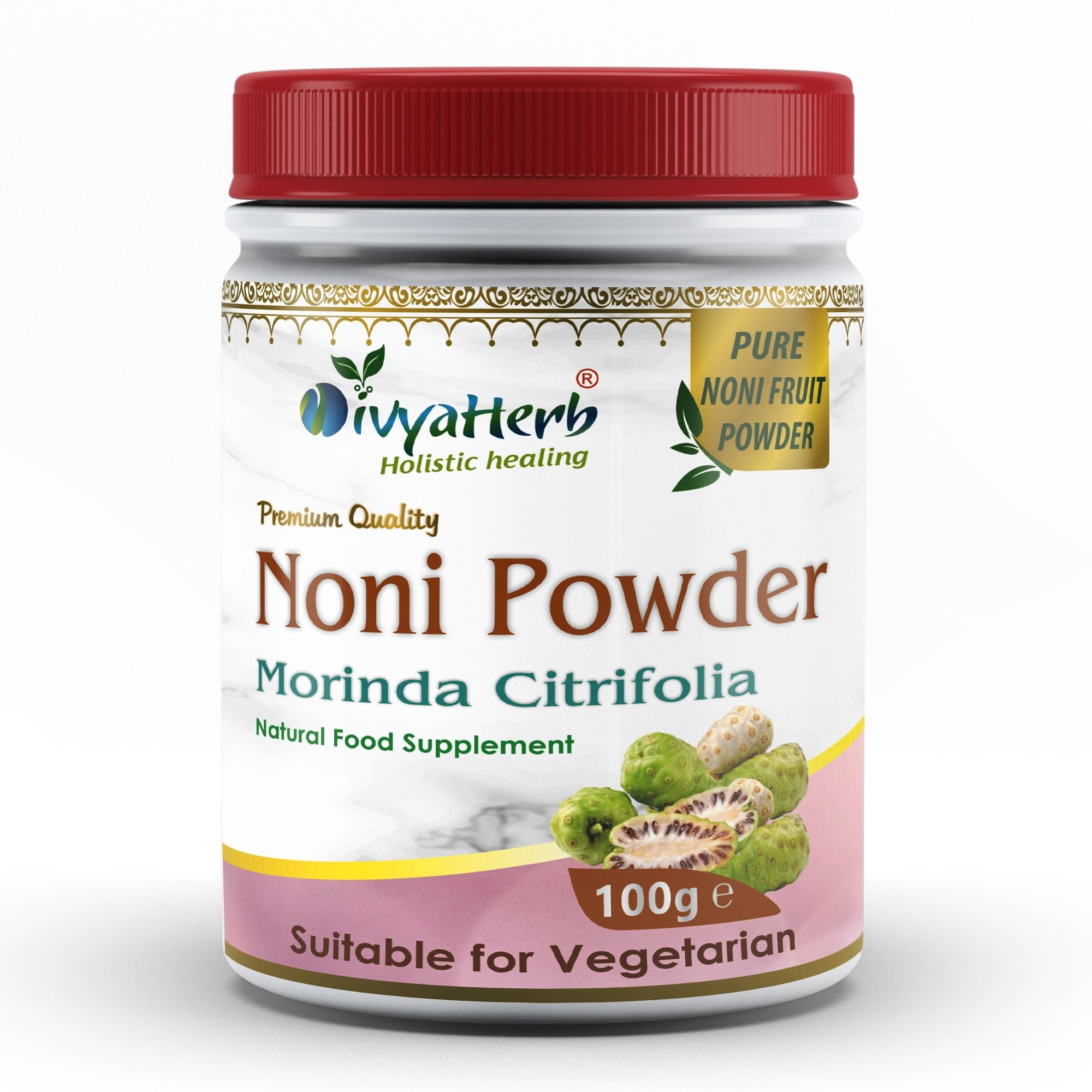 DivyaHerb Noni Powder 100 gram - Daily Wellness Support-0