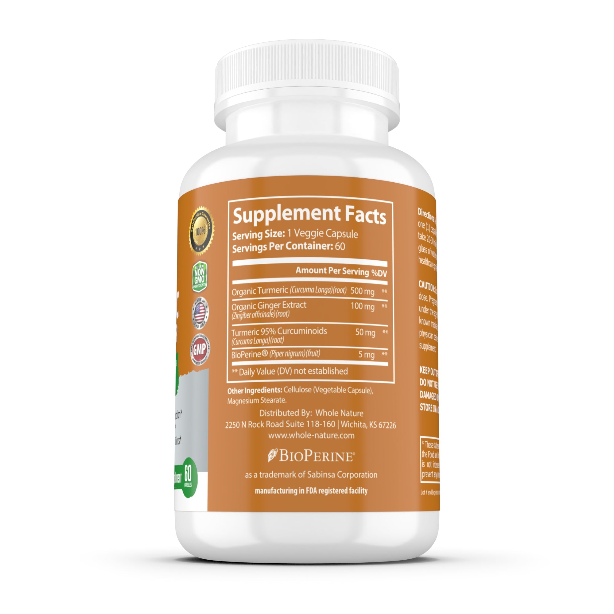 Turmeric Curcumin, Ginger & Black Pepper