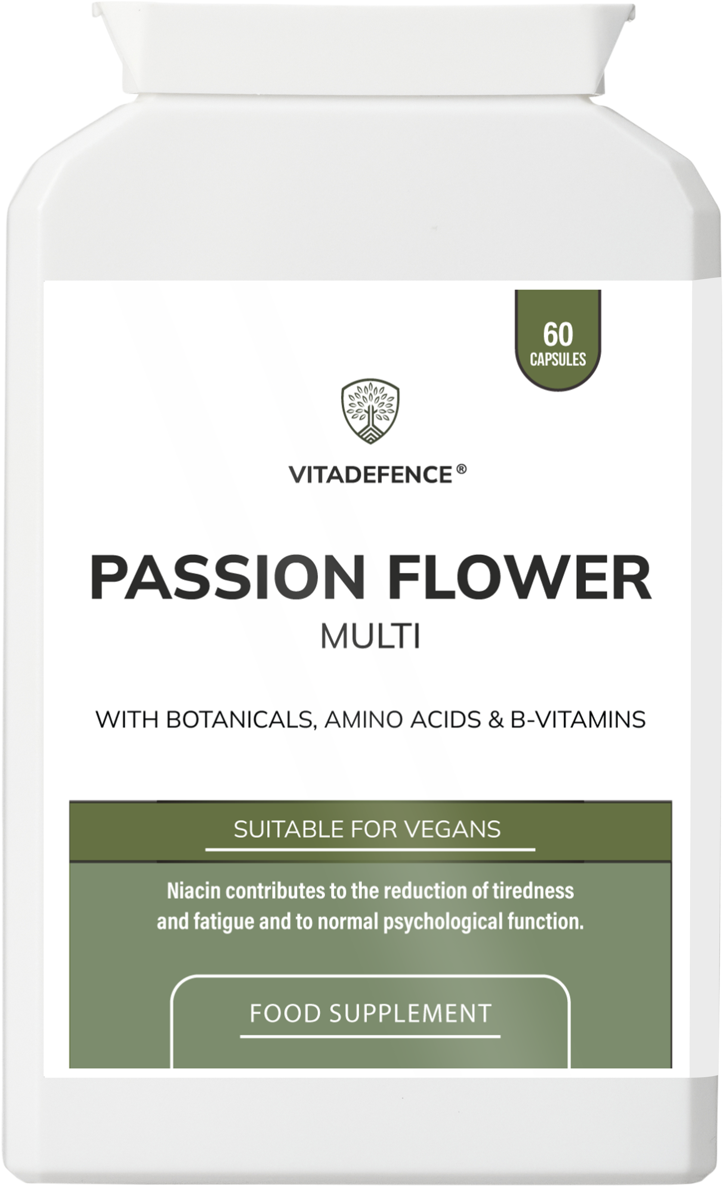 Passion Flower Multi | With Montmorency Cherry, Chamomile, Ashwagandha & Magnesium – 60 Capsule-0