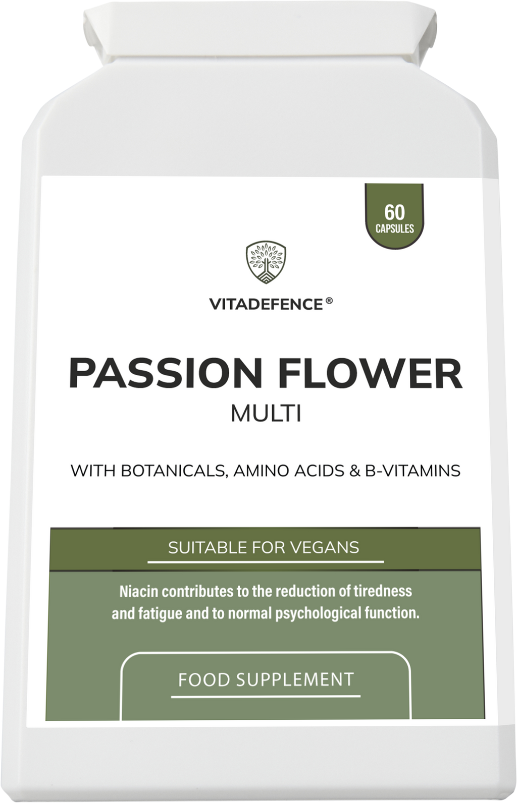 Passion Flower Multi | With Montmorency Cherry, Chamomile, Ashwagandha & Magnesium – 60 Capsule-1